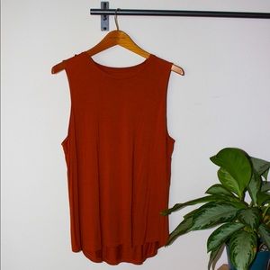 Burnt Orange Layering Top